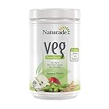 Naturade Veg All Natural Vegan Protein Powder Booster with Pea, Rice and Organic Soy Protein Powder for Vegan and Vegetarian Diets - Natural Flavor (14.8 oz)