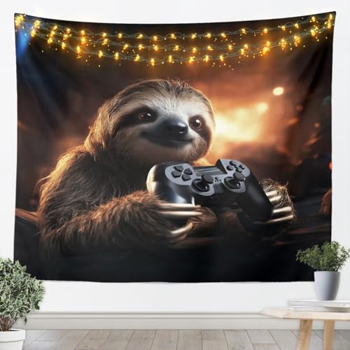 Tapisserie murale paresseux manette pour moderniser une chambre d'homme