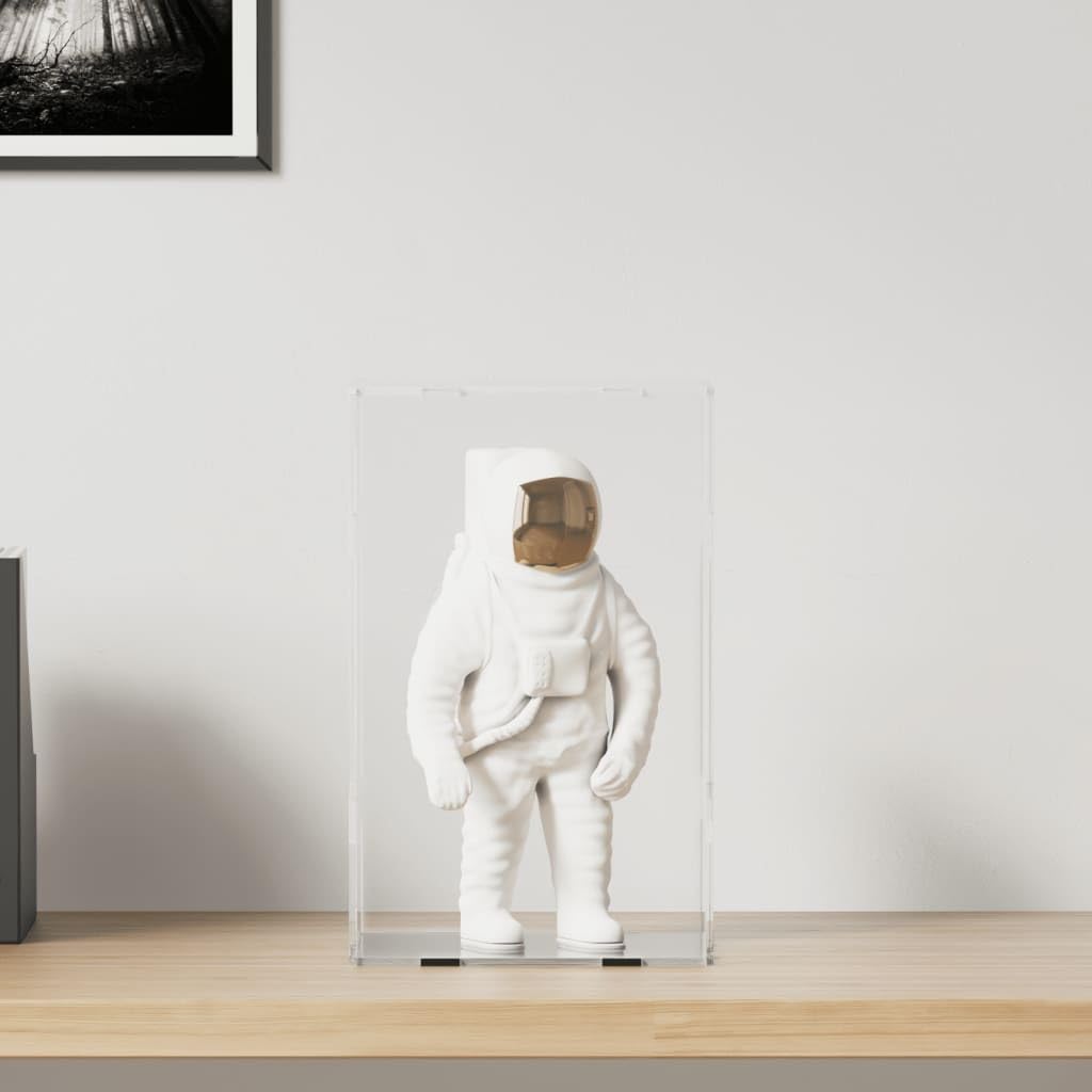 Vitrina acrílica de 22 x 18 x 35 cm, caja transparente para coleccionables, caja de protección contra el polvo para figuras y modelos, fácil montaje sin herramientas