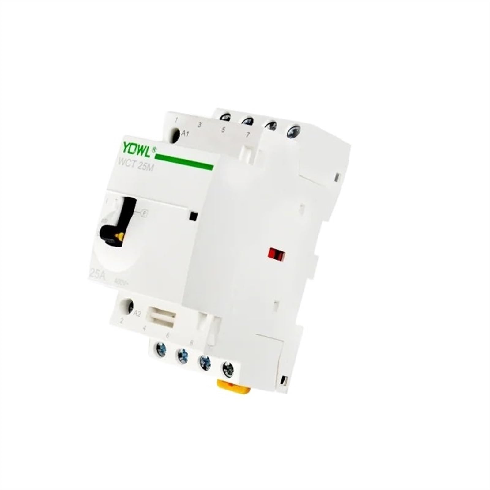 Contacteur monophasé 110V 25A sur rail DIN pour tableau électrique domestique