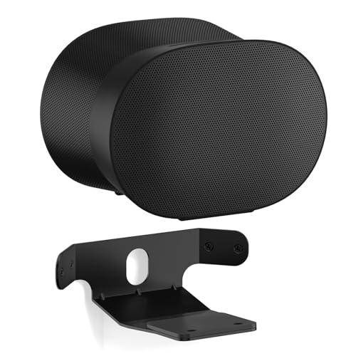 Yibracki Heavy-Duty Speaker Mount for Sonos Era 300 Corner Wall Mount Bracket Low Profile Wall Mount for Sonos Era 300 Speaker Corner Mount Easy to Install Black