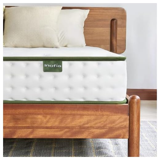 Inofia Mattress,22cm Hybrid Innerspring Mattress in a Box,9 Zoned Support Mattress Gives Advanced Pressure Point Relief,the HOPE Collection,Risk-free100 Night Trial (Double(135x190x22cm))
