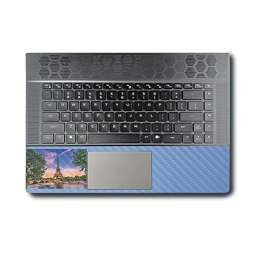 Image of MightySkins Carbon Fiber Skin Compatible with Alienware X16 R1 (2023) Full Wrap Kit - Eiffel Tower | Protective, Durable Textured Carbon Fiber Finish | Easy to Apply & Change Styles | Made in The USA