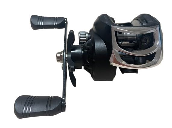ベイトリール シルバー/ブラック 両ハンドル ベイトリール シルバー/ブラック 両ハンドル ベイトリール シルバー