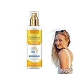 Scalp Sun Protection Spray - Lightweight Sun Cream Spray for Hair - Non-Greasy Waterproof SPF30 Scalp Sunscreen for All Type Hair, Hiking, Beach or Running