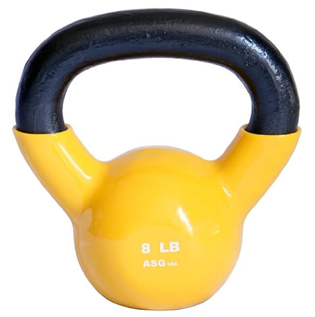 Ader Vinyl Kettlebell 5, 8, 10, 12, 15, 18, 20, 25, 30, 35, 40, 45,50 Lb