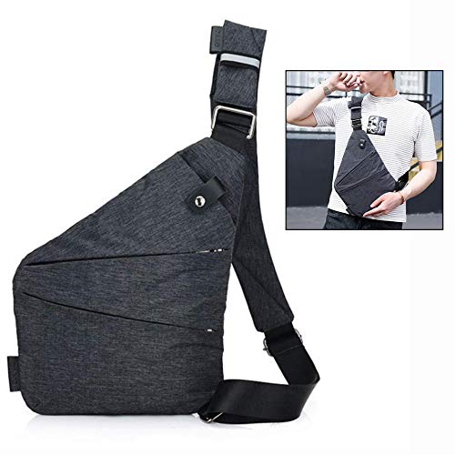 LHKJ Bolso de Pecho pequeño, Mochila Bandolera Hombre Deporte portatil para Caminatas al Aire Libre, Viajes, Escuela, IR de Compras ect
