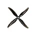 Gemfan Hurricane 6038 4-Blade Propeller (Set of 4) - 5mm - Gray