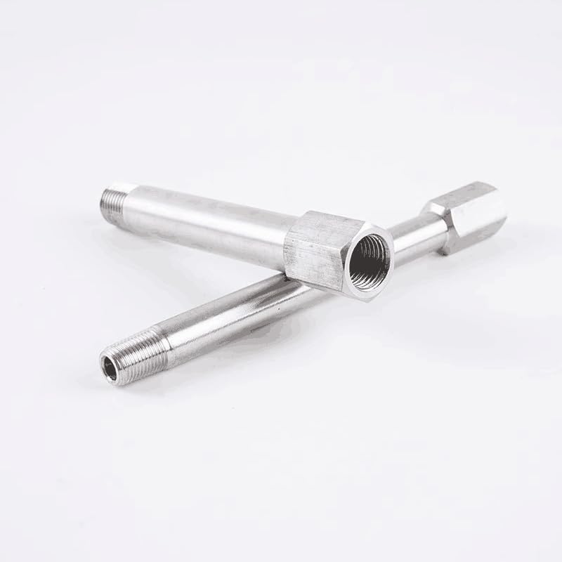 Conector 1/8 BSPT macho hembra de 35mm para reparar espacios estrechos de gas 5