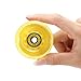 M METERXITY 4 Pack Skate Wheels - PU Quad Skate Fitting Wheels with Bearing, Apply to Double Row Roller Skating/Skateboard (Shine Yellow)