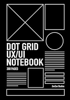 Paperback Dot Grid UI and UX Notebook: A Planning Notebook for Developers Book