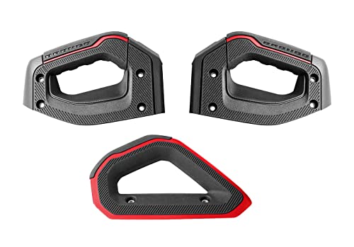 Blue Oval Industries OEM Interior Grab Handles Red and Black Set of 3 Made for Ford Bronco 2021-2024