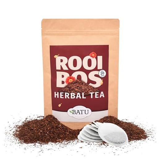 BATU Roibos infusiones en Bolsitas | 20 Bolsitas de infusiones | 100% ingredientes naturales | Combate gases e hinchazon adultos con rooibos