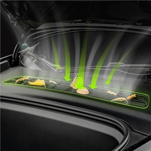 Rejilla ventilación coche para Model Y 2023, cubierta protectora de aire acondicionado frontal 2