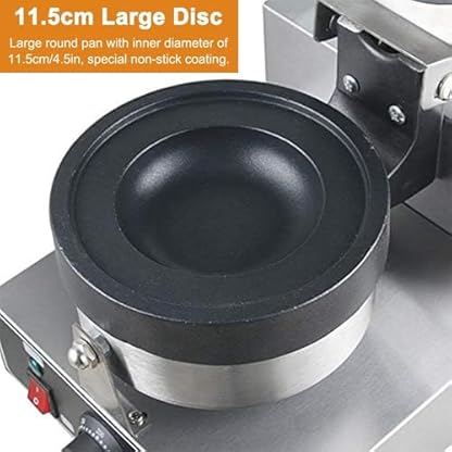 QLXYYFC Burger Maker, Haushaltsgewerbliche Antihaft-Burgermaschine Waffeleisen Sandwichmaker Beidseitige Heizung – Bild 5