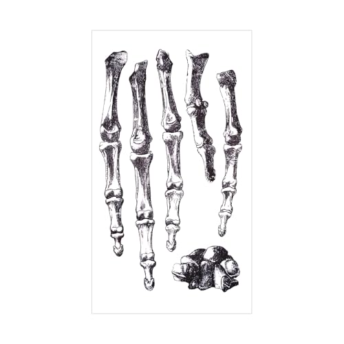 LETTERASHQP Tatuaggi temporanei per Halloween, 14 fogli, tatuaggio facciale spaventoso per carnevale