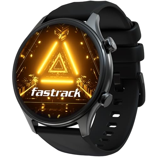 Image of Fastrack Optimus 2 Pro Smart Watch,1.43'' AMOLED Display, Advanced Blazing Fast UI, AOD, Metal Case, IP68 Water & Dust Resistant, Single Sync BT Calling, Working Crown Smartwatch for Men & Women