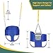 Eastern Jungle Gym Heavy-Duty High Back Full Bucket Toddler Swing Seat | Coated Chains Fully Assembled | Blue Swing Set Accessory