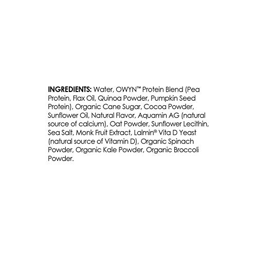 OWYN, Vegan Dairy Free Milk, Chocolate, 8.5 Fl Oz (Pack of 12), 100-Percent Plant-Based, Dairy-Free, Gluten-Free, Soy-Free, Tree Nut-Free, Egg-Free, Allergy-Free, Vegetarian, Kosher, Lactose Free - Thumbnail 5