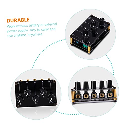 Table de mixage audio entrées stéréo anti-souffle mini - 7
