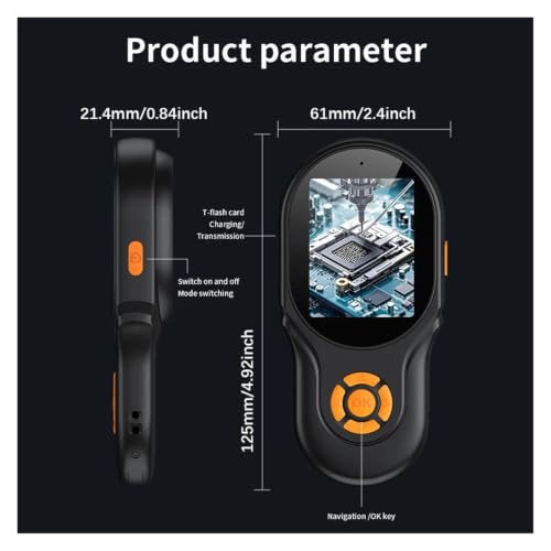 Mikroskop, Ręczna Kamera Cyfrowa 500X Z Ekranem 2 MP HD IPS, Przenośna USB