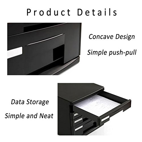 WAOBE-Desktop-File-Cabinet-5-Drawer-Mini-Desk-File-Organizer-Cabinet-Organizer-Great-For-Filing-Organizing-Paper-Documents-Tools-Kids-Craft-SuppliesGray