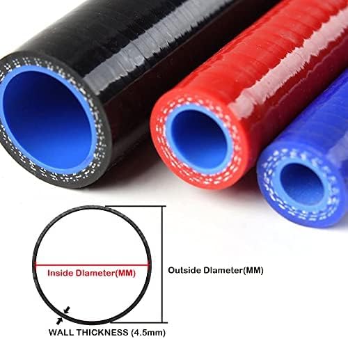 Miniatura 2 de Kit de manguera de refrigerante para radiador de silicona con abrazaderas azul compatible con Mazda Miata MX5 1.8L 1994-1997