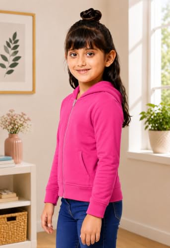 Image of ADBUCKS Girl's Cotton Hooded Sweatshirt