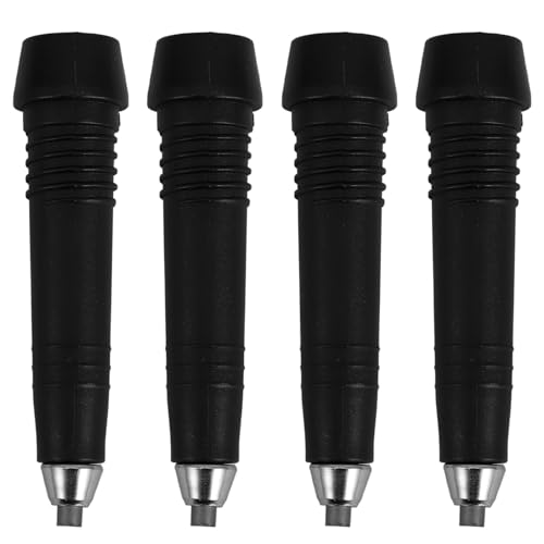 COLLBATH Enhanced Stability Trekking Pole Tips 4pcs Hiking Pole Tips for Walking Sticks Walking Stick Accessories for Black