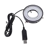 GOWENIC Light Microscope Led Ring, 72 LED Adjustable Brightness Microscope Light Source, Lamp Source for Industry Stereo Camera