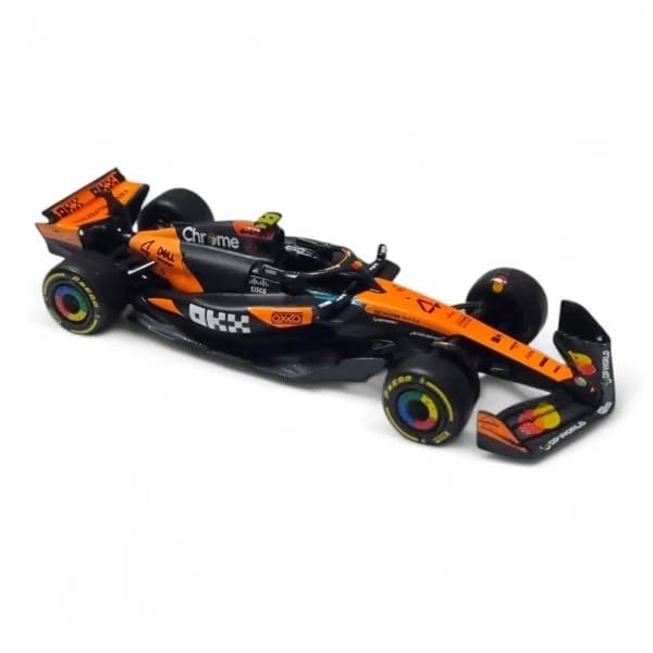 Image of Bburago 1 /64 Scale Mclaren MCL39 Australian GP 2025 Formula 1 Model #4 Lando Norris