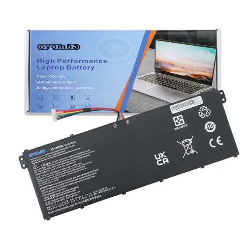 Oyomba AC14B3K AC14B8K Batterie pour Ordinateur Portable Acer Aspire R3-131T R5-471T R7-372TR5-571T E5-771G E5-731G ES1-111 ES1-511 ES1-512 ES1-711 A515-52G A517-51G AP14B8K