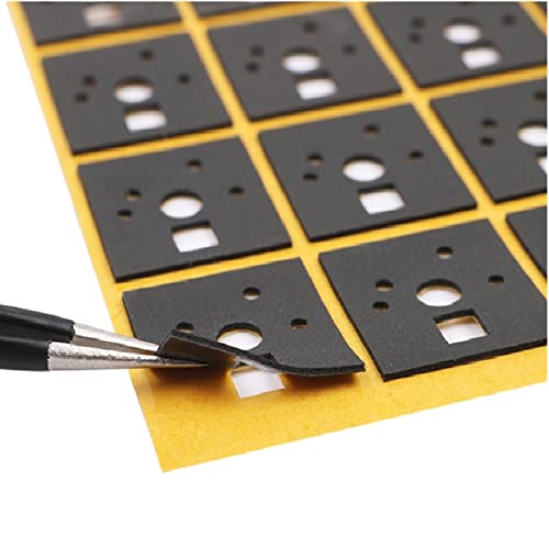 120 Almohadillas para Interruptor de Teclado, Adhesivo para Interruptor de Teclado mecánico, Espuma amortiguadora de Ruido y película Aislante, para Teclado para Juegos (PORON)