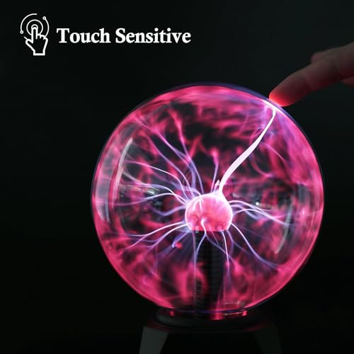 Tealight 8" Plasma Ball, Touch & Sound Plasma Lamp with Plug-in Cord Electrostatic Flashing Magic Ball Lightning Novelty Light for Parties, Home, Prop, Decoration, Christmas by Tealight - Image 2
