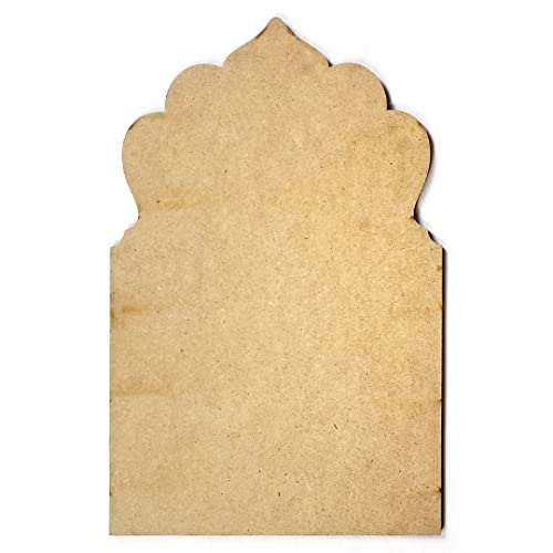 Image of Adikala Plain jharokha Base Mdf Cutout for DIY Art And Craft | Wall Hanging Decorations, Festival Gift, Wedding 10.30 INCH (27X18)-Set Of 2