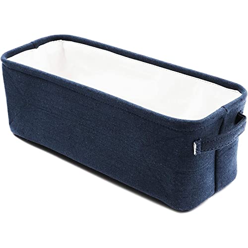 Juvale Dark Blue Fabric Storage Bin For Home And Bathroom (16 X 6 X 5.5 Inches) #TOP3
