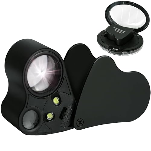 Comparativas de Precio de led - los mas comprados. 31 MMSZHL Lupa de Mano con Luz Led, Lupa de Bolsillo con Luz Led Mini Lupa Portátil, 30X 60X Aumentos, para Joyas, Piedras, Preciosas, Monedas, Sellos, Lectura, Inspección, Personas...