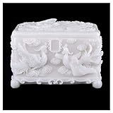 Cremation urn， Marble material, exquisite relief, used to store human ashes, perfect souvenir Interesting life(#3)