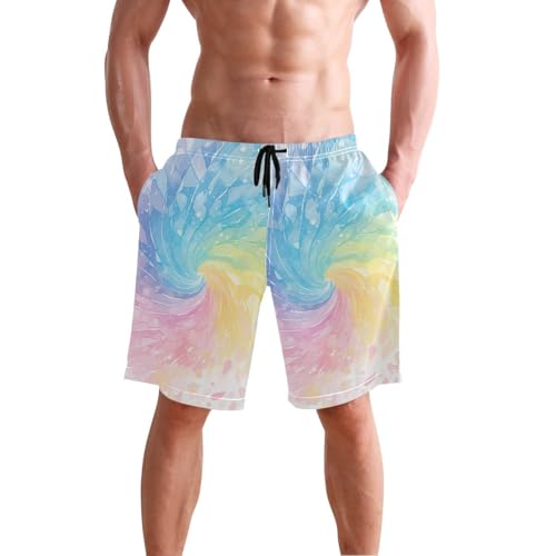 GuoChe Men's Summer Shorts Athletic Mens Swim Shorts with 8”/ 9” Long Surfing4