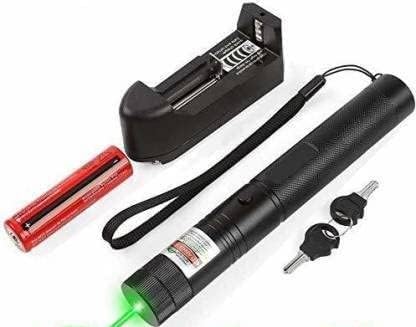 Tap N Grab | Extremely High power Laser 2000 meters | Laser Light Disco Pointer | Pen Laser Beam with rotatable Cap (Green) | Perfect for Presentations, Parties, Rechargable | Gift box Packing