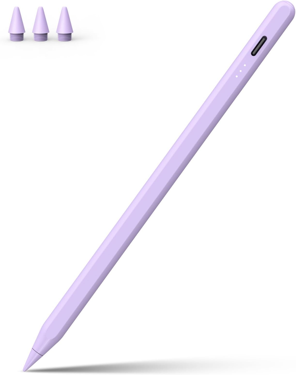 Stylus Pen for iPad, 13 mins Fast Charge for Apple iPad Pencil with Palm Rejection, Compatible with 2018-2024 iPad Air 3/4/5/6, iPad mini 5/6, iPad 6/7/8/9/10, iPad Pro 11"/12.9"/13" (Purple)