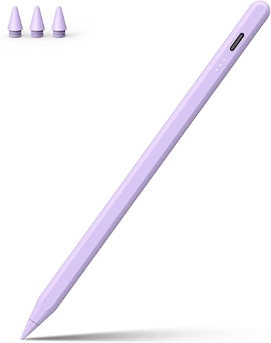 Lápiz óptico para iPad, 13 minutos de carga rápida con rechazo de palma, compatible con iPad Air 345 2018-2022, iPad Mini 56, iPad 678910, iPad Pro
