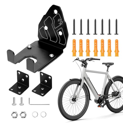 Soporte de pared para – lightweight stylish bici Gancho Almacenaje, Ajustable, compact Bicicletas, Colgador hogar interior apartamento tienda | Multipurpose Outdoor Indoor Utility