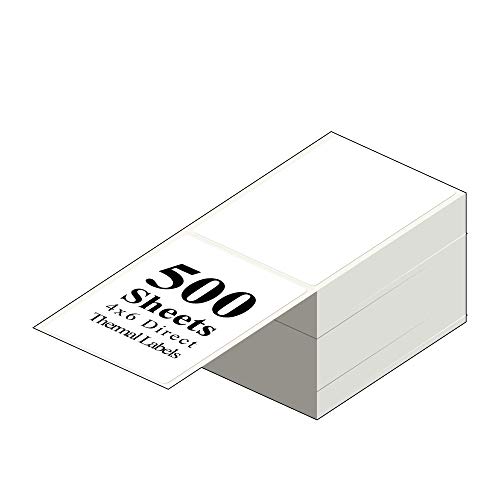 Rollo Compatible 500 Fanfold Labels - 4x6 Thermal Labels by Pacific Mailer