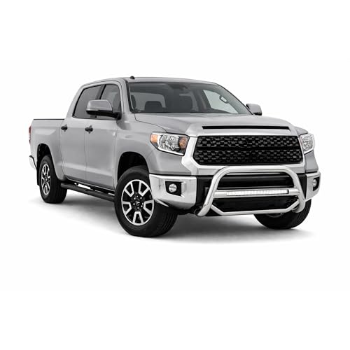Image of Black Horse MAX Beacon Bull Bar No Skid Plate Stainless Steel Compatible with 2008-2022 Toyota Sequoia|2007-2021 Toyota Tundra-MAB-TOTUS