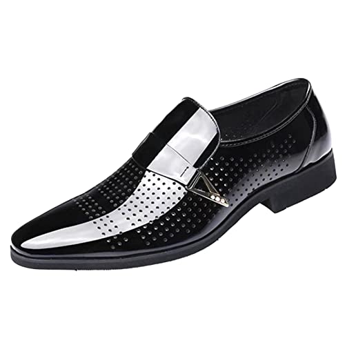 Zapatos de cuero para hombres transpirables que solucionan el calor en los pies talla 13