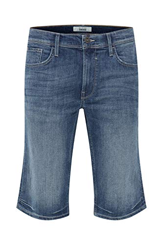 Blend Denon męskie szorty dżinsowe, krótkie spodnie dżinsowe z materiału stretchowego, krój Regular Fit, Denim Lightblue (76200), L