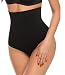 SEXYWG Women High-Waist Thong Shapewear Body Tummy Control Cincher Boyshorts, Black, Small