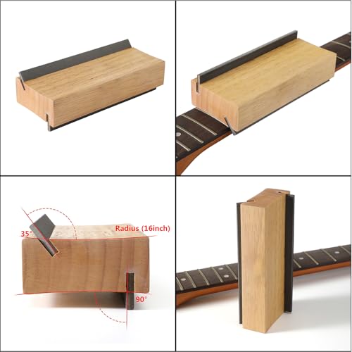 Gitara Fret Leveling Narzędzie szlifierskie Gitara basowa Fret Leveler Leveling File Luthiers Tool Gryf Szlifowanie Blok Pilnik Luthier