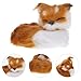 FIXOSHEE Peluches de de Pelaje Suave Modelo Realista de Dormido de Peluche Foxy para Decoración de Hogar y Oficina Figura Estática de Animal con Piel Sintética Segura Imagen de FIXOSHEE Peluches de de Pelaje Suave Modelo Realista de Dormido de Peluche Foxy para Decoración de Hogar y Oficina Figura Estática de Animal con Piel Sintética Segura